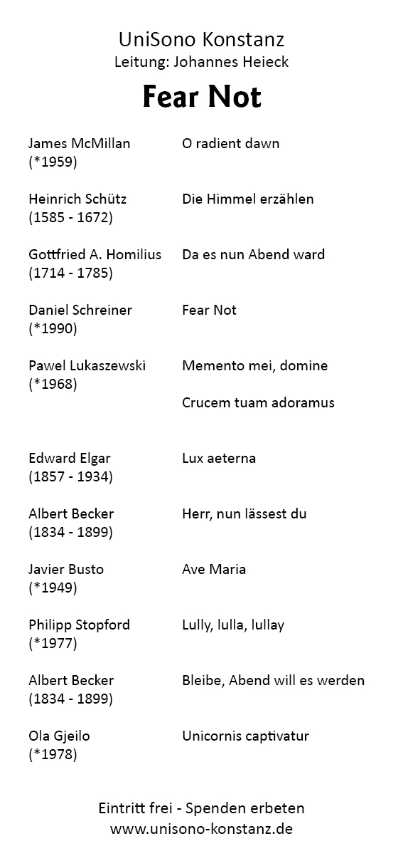 Flyer FearNot 2024 programm